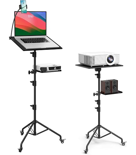 Samson LTS50 Heavy Duty Laptop Stand w/Tripod Base, Tilt Platform